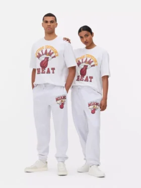 Pantalones de chándal con cordón de los Miami Heat de la NBA