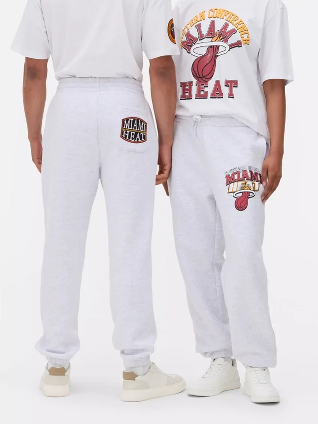Pantalones de chándal con cordón de los Miami Heat de la NBA