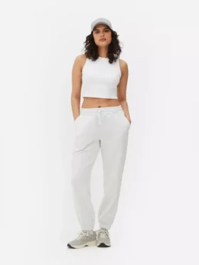 Pantalones de chándal con cordón y puños en las perneras