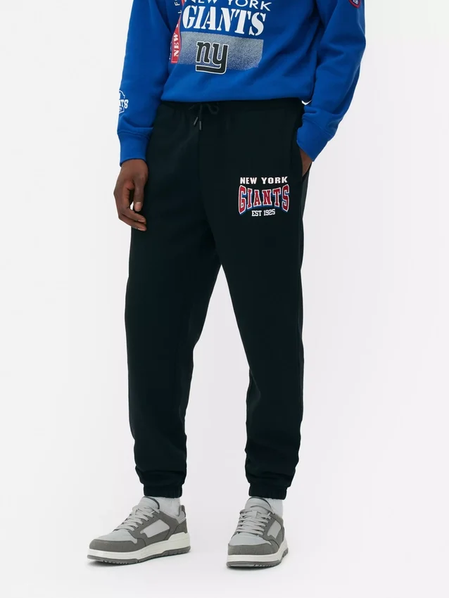 Pantalones de chándal con dobladillo de los New York Giants de la NFL