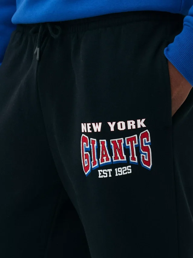 Pantalones de chándal con dobladillo de los New York Giants de la NFL