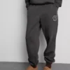 Pantalones de chándal con puños estampados de mezcla de algodón