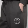 Pantalones de chándal con puños estampados de mezcla de algodón