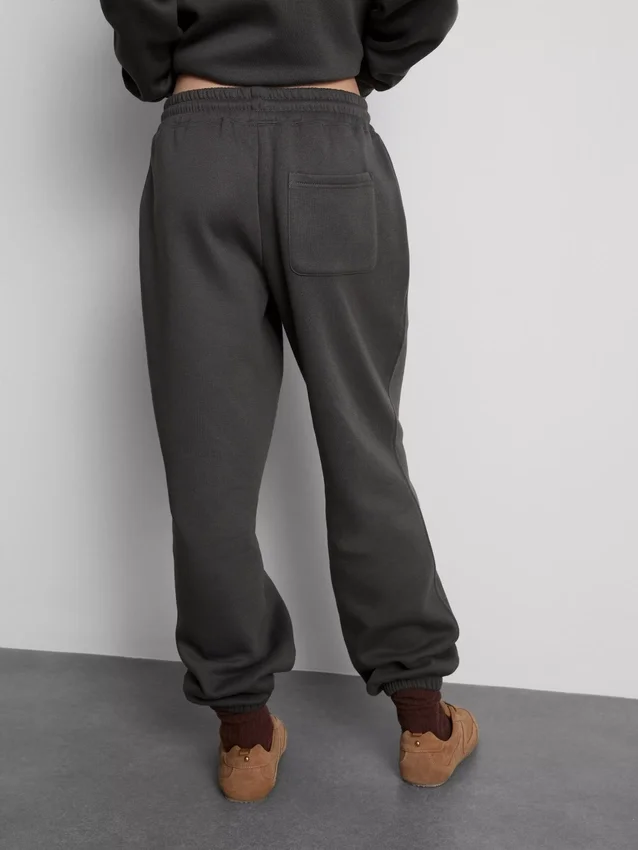 Pantalones de chándal con puños estampados de mezcla de algodón