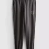 Pantalones de chándal con puños estampados de mezcla de algodón