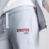 Pantalones de chándal de mezcla de algodón de pierna ancha