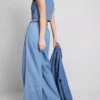Pantalones de chándal de mezclilla de algodón de pierna ancha