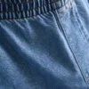 Pantalones de chándal de mezclilla de algodón de pierna ancha