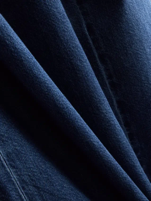 Pantalones de chándal de mezclilla de algodón de pierna ancha