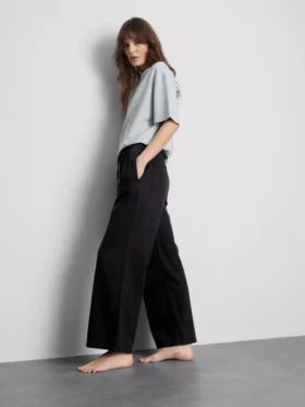 Pantalones de chándal de mezclilla de pierna recta