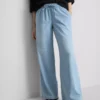 Pantalones de chándal de mezclilla de pierna recta