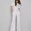 Pantalones de chándal de mezclilla de pierna recta
