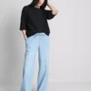 Pantalones de chándal de mezclilla de pierna recta