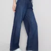 Pantalones de chándal de mezclilla de pierna recta