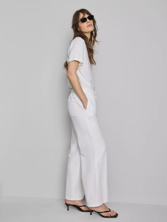 Pantalones de chándal de mezclilla de pierna recta