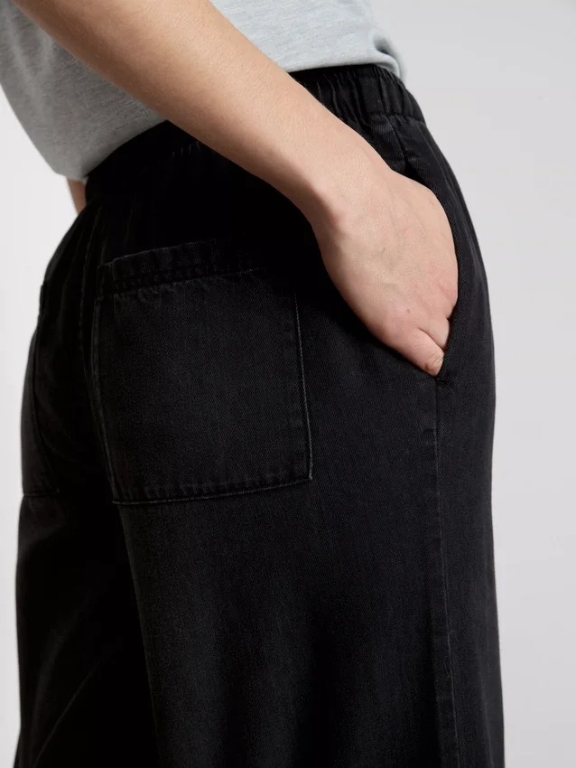 Pantalones de chándal de mezclilla de pierna recta