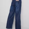 Pantalones de chándal de mezclilla de pierna recta