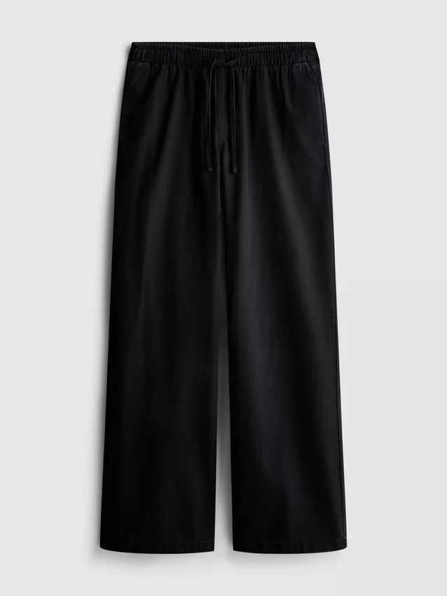 Pantalones de chándal de mezclilla de pierna recta