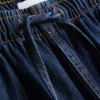 Pantalones de chándal de mezclilla de pierna recta