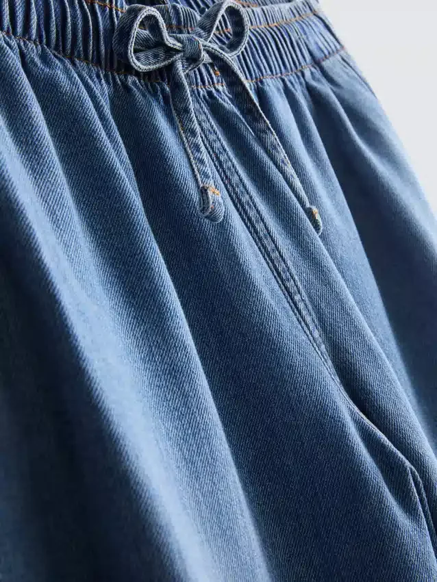 Pantalones de chándal de mezclilla de pierna recta