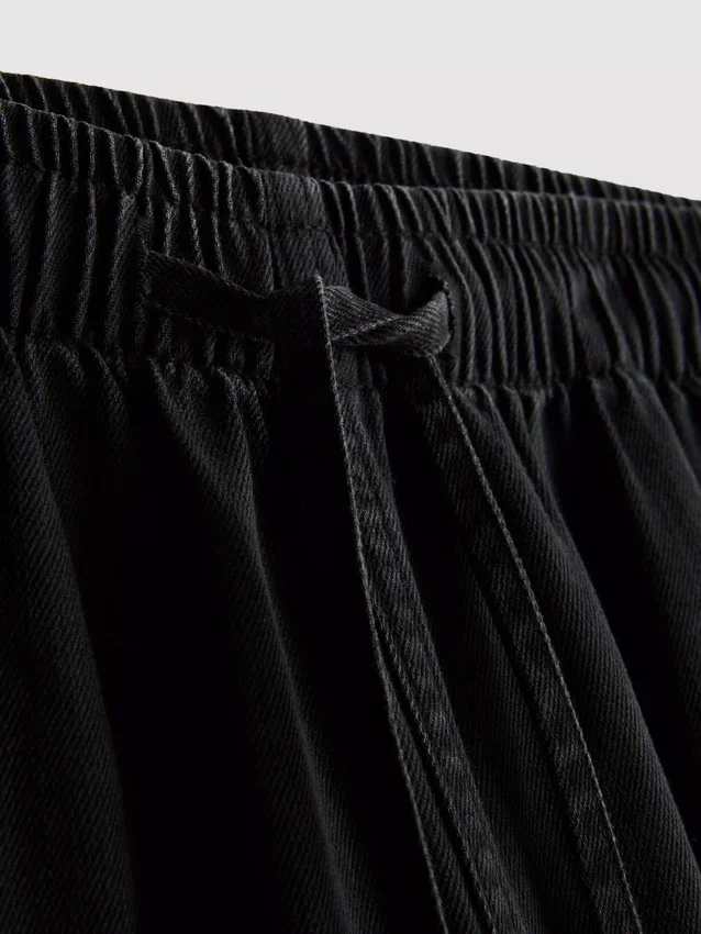 Pantalones de chándal de mezclilla de pierna recta