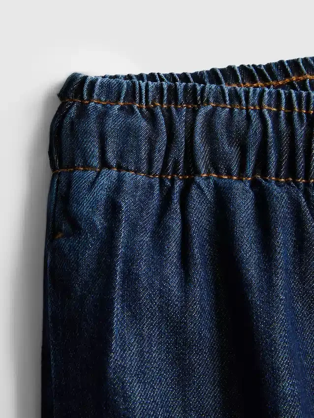 Pantalones de chándal de mezclilla de pierna recta