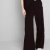 Pantalones de chándal de pierna ancha con alto contenido de algodón