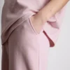 Pantalones de chándal de pierna ancha con alto contenido de algodón