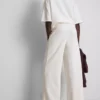 Pantalones de chándal de pierna ancha con alto contenido de algodón