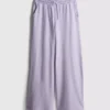 Pantalones de chándal de pierna ancha con alto contenido de algodón