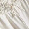 Pantalones de chándal de pierna ancha con alto contenido de algodón
