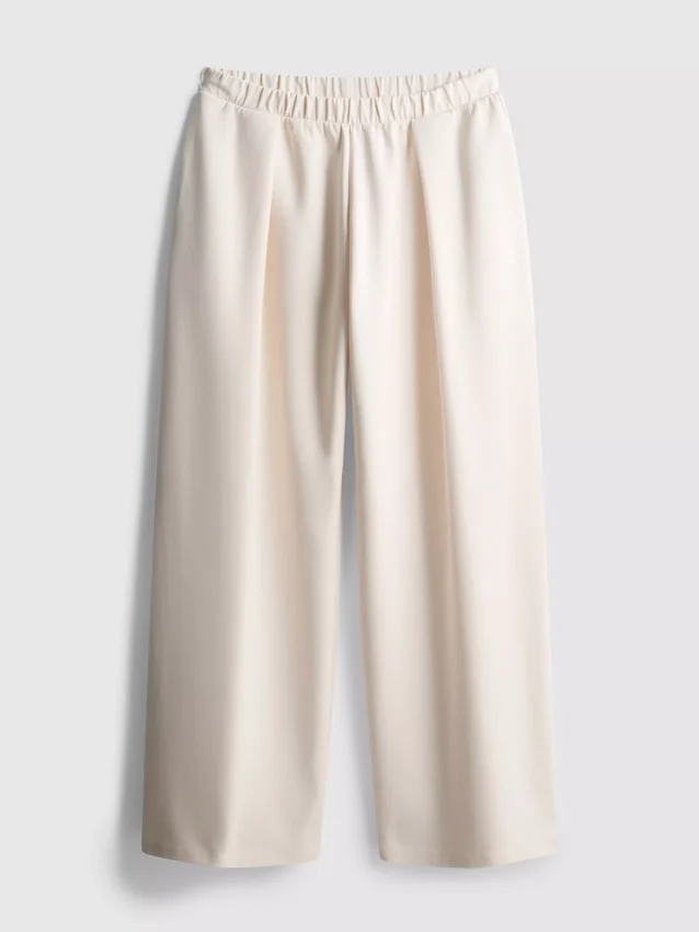 Pantalones de chándal de pierna ancha de mezcla de algodón