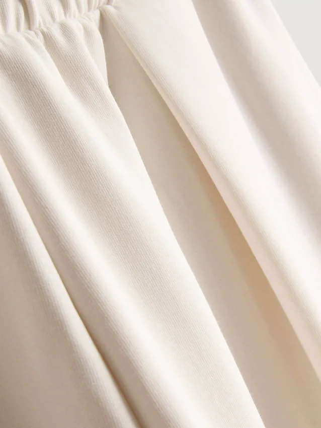 Pantalones de chándal de pierna ancha de mezcla de algodón