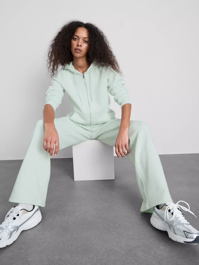 Pantalones de chándal de pierna recta de mezcla de algodón