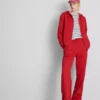Pantalones de chándal de pierna recta de mezcla de algodón