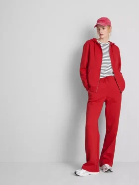 Pantalones de chándal de pierna recta de mezcla de algodón