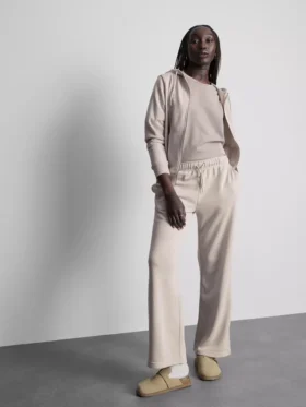 Pantalones de chándal de pierna recta de mezcla de algodón
