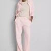 Pantalones de chándal de pierna recta de mezcla de algodón