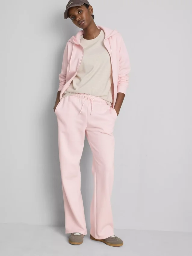 Pantalones de chándal de pierna recta de mezcla de algodón