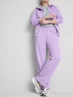 Pantalones de chándal de pierna recta de mezcla de algodón
