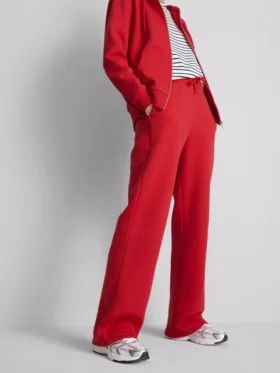 Pantalones de chándal de pierna recta de mezcla de algodón