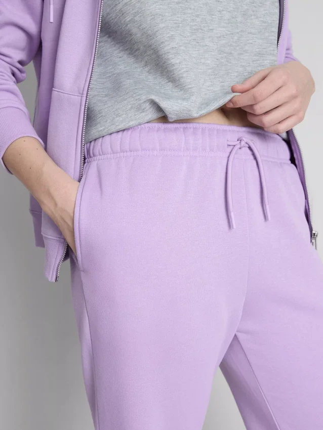 Pantalones de chándal de pierna recta de mezcla de algodón