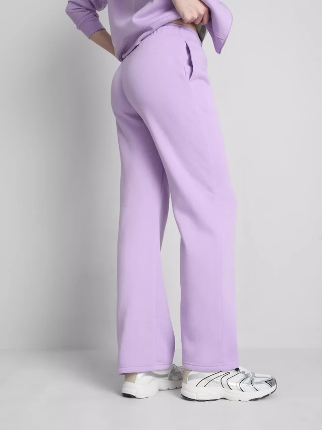 Pantalones de chándal de pierna recta de mezcla de algodón