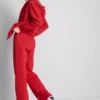 Pantalones de chándal de pierna recta de mezcla de algodón