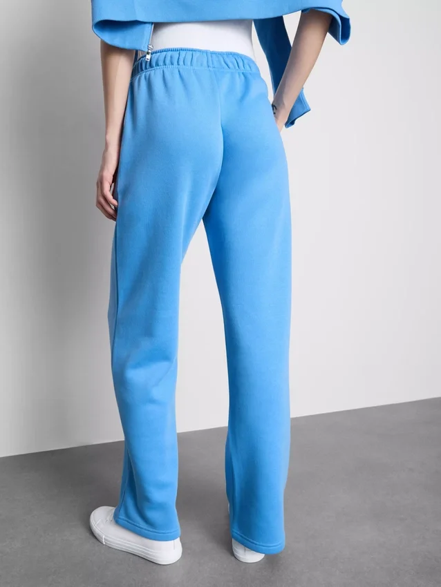Pantalones de chándal de pierna recta de mezcla de algodón