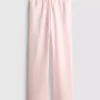 Pantalones de chándal de pierna recta de mezcla de algodón