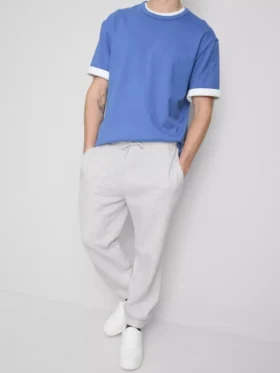 Pantalones de chándal elásticos con cintura elástica y puños