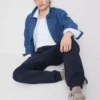 Pantalones de chándal elásticos con cintura elástica y puños