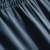 Pantalones de chándal plisados de pierna ancha con alto contenido de algodón