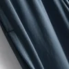 Pantalones de chándal plisados de pierna ancha con alto contenido de algodón